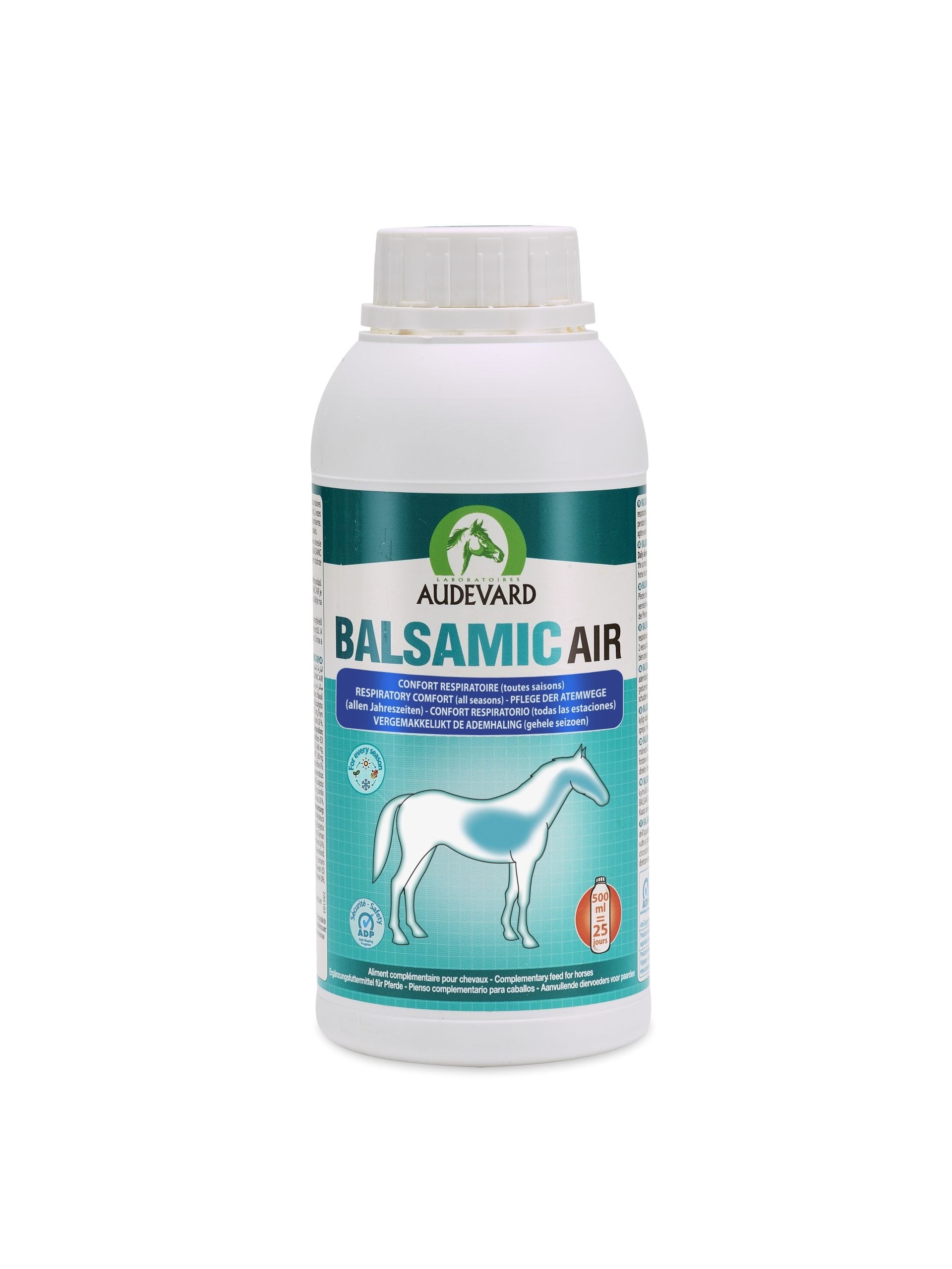Balsamic Air 500 ml · suplemento líquido para caballos con extractos vegetales