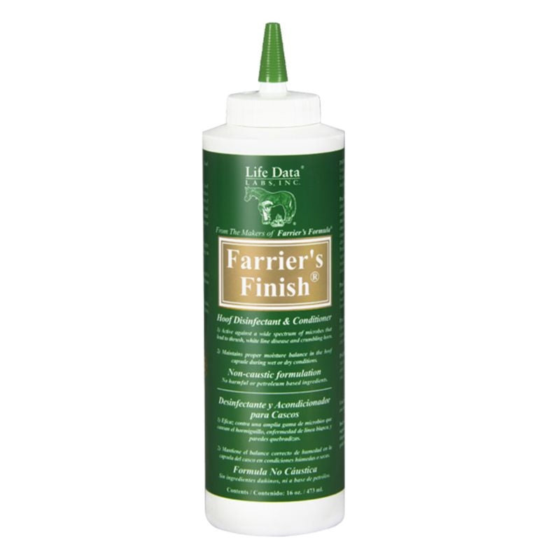 Farriers Finish 473 ml · desinfectante para cascos de caballo