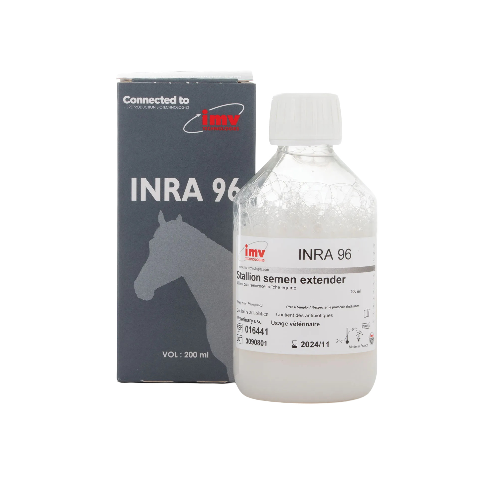 INRA 96 conservación de semen fresco equino · diluyente para caballos