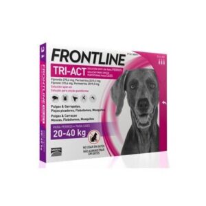 Frontline Triact perros 20-40 kg, 6 pipetas · fipronilo y permetrina