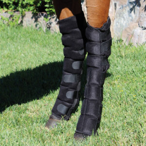 Protector frío Professional's Choice largo 41 cm negro · par para extremidades del caballo