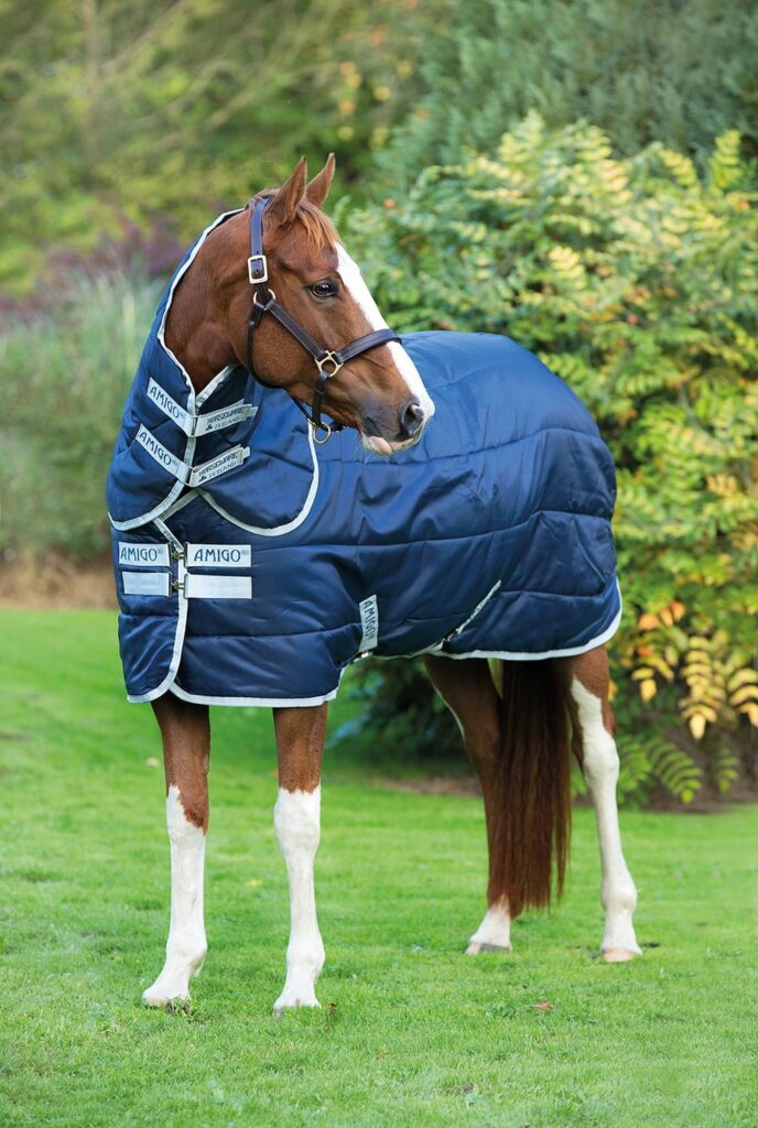 Manta para caballo Amigo Insulator medium marino/plata 145 × 198 cm