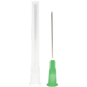 Aguja BD 0,8 × 50 mm (21 g x 2) verde, caja de 100 uds · uso veterinario general