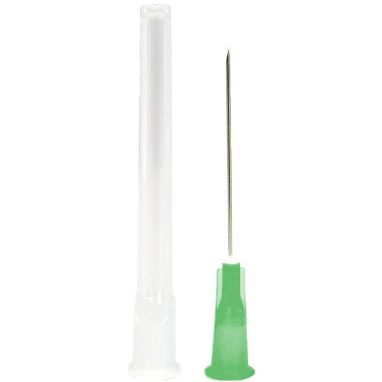 Aguja BD 0,8 × 50 mm (21 g x 2) verde, caja de 100 uds · uso veterinario general