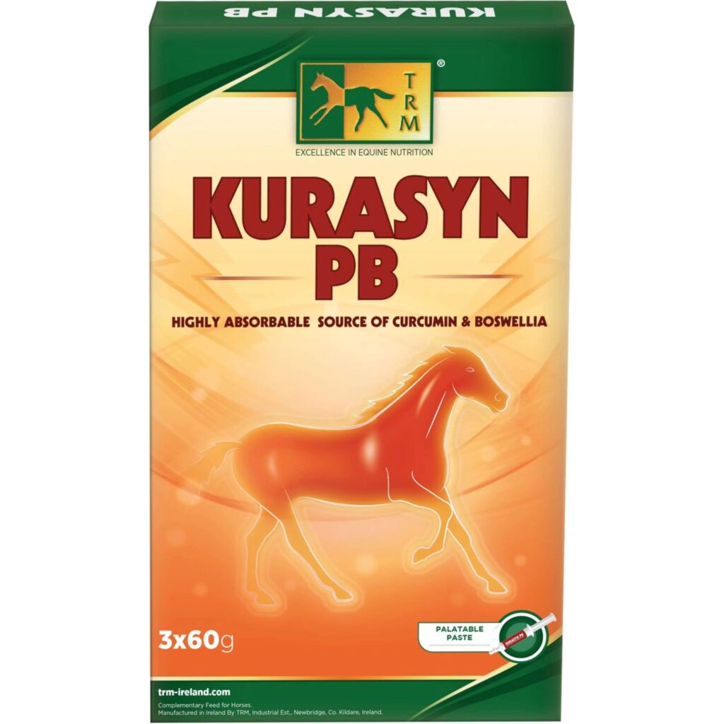 Kurasyn PB 3 jeringas de 60 g TRM · pasta con cúrcuma y boswellia para caballos