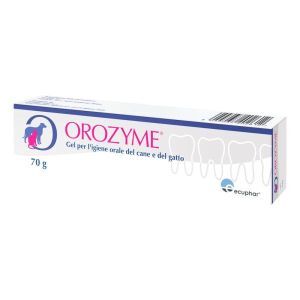 Orozyme gel dentífrico 70 g · higiene bucal para perros y gatos
