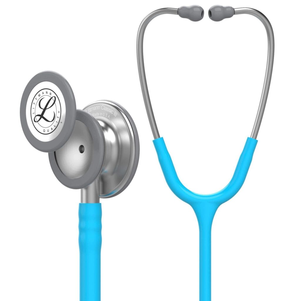 Fonendo Littmann Classic III turquesa 69 cm · auscultación