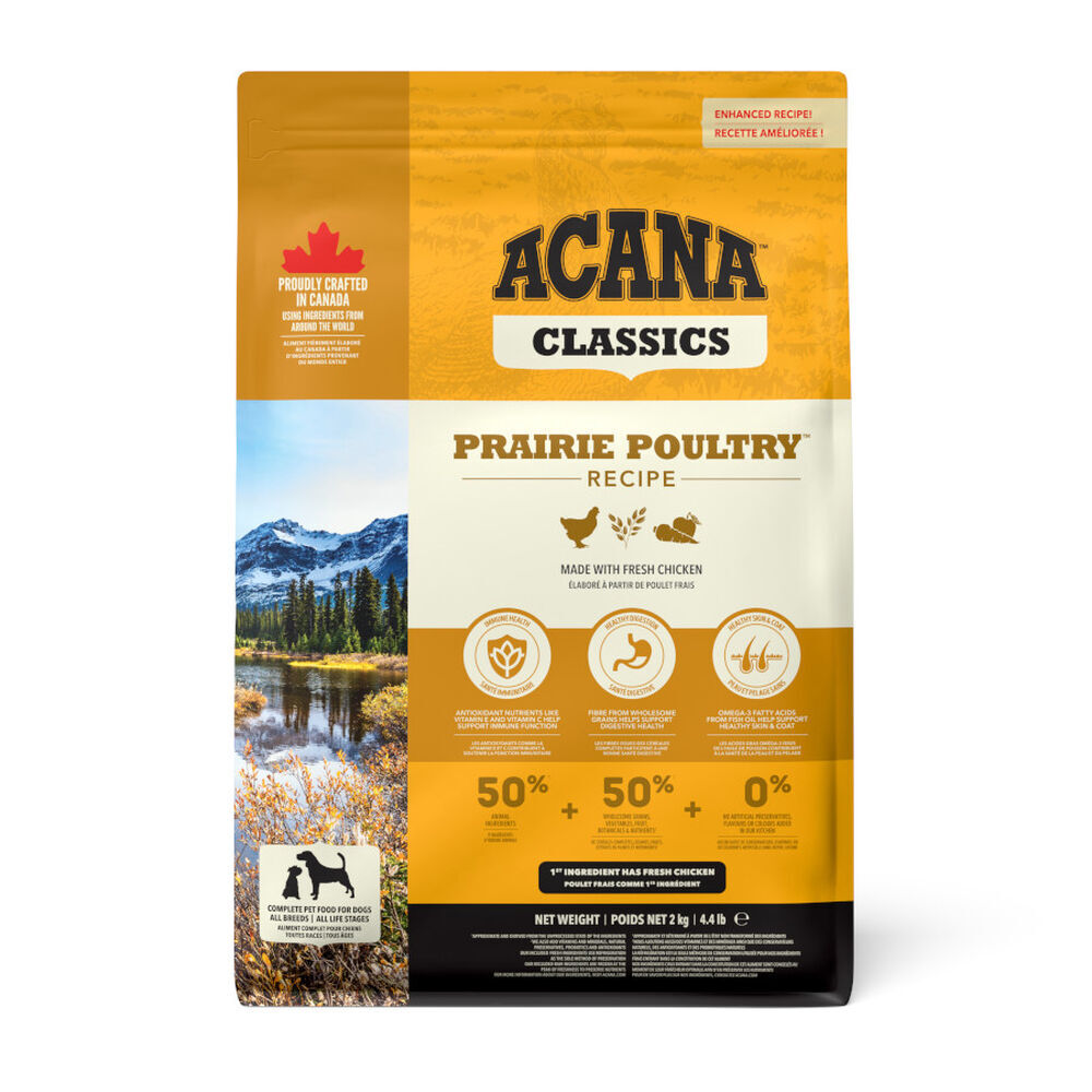 Acana Classic Prairie & Poultry 14,5 kg · pienso para perros adultos con pollo y pavo