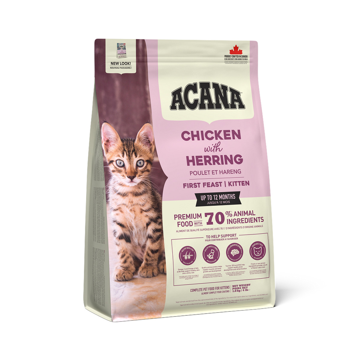 Acana First Feast Cat 1,8 kg · alimento premium para gatitos en crecimiento