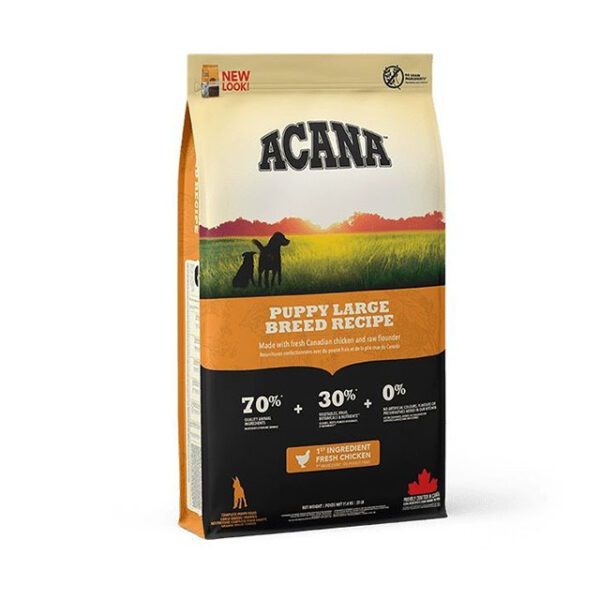 Acana Puppy Large Breed Recipe 11,4 kg · alimento para cachorros de raza grande