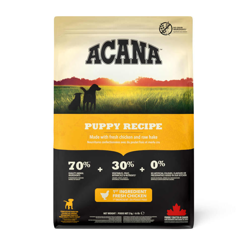 Acana Puppy Recipe 2 kg · alimento para cachorros de razas pequeñas y medianas