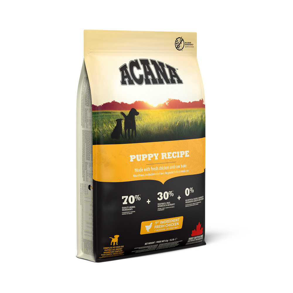 Acana Puppy Recipe 6 kg · alimento para cachorros de razas medianas