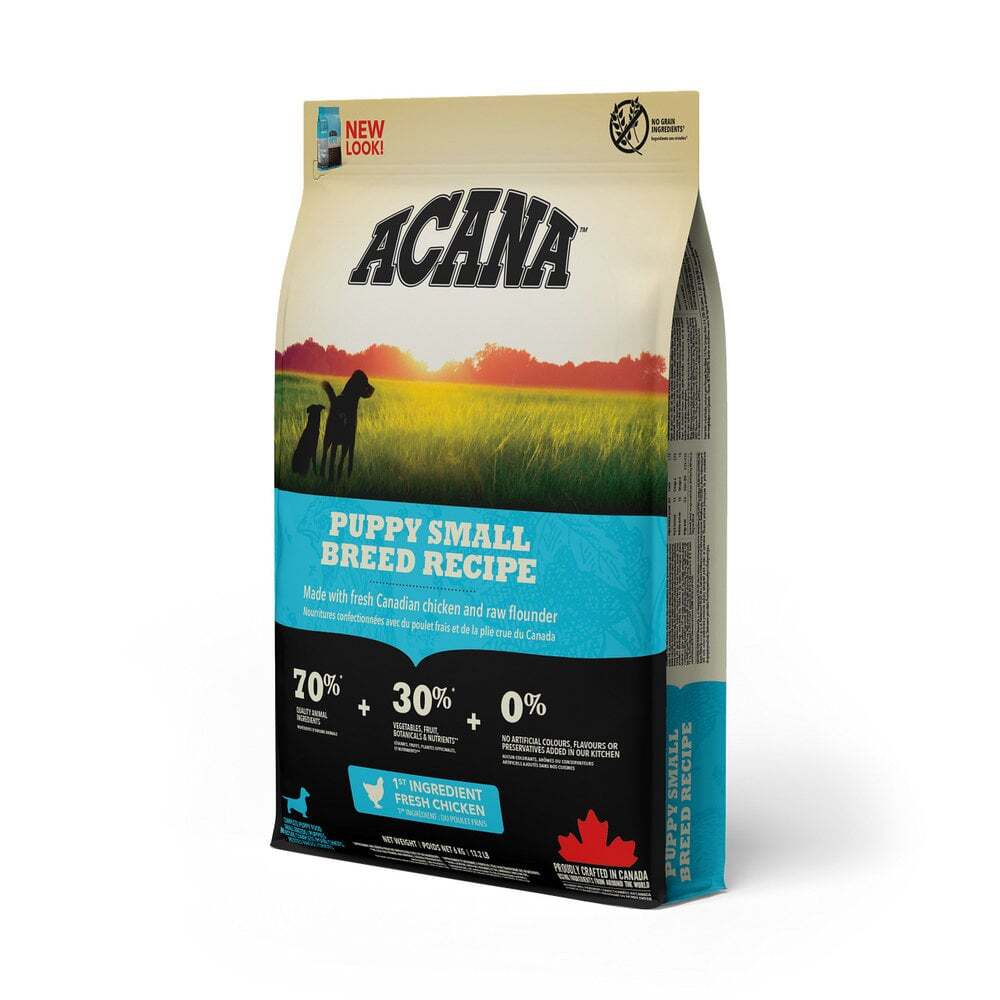 Acana Puppy Small Breed Recipe 6 kg · alimento para cachorros de raza pequeña