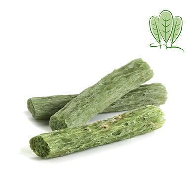 Dental crujiente espinacas 500 g Biozoo · snack de higiene bucal para perros y gatos
