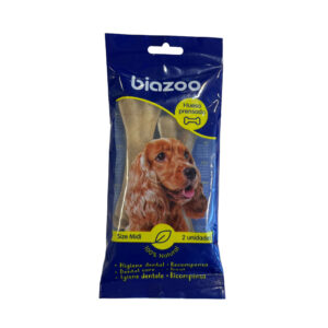 Hueso prensado 13 cm 2 uds Biozoo · cuero de vacuno para perros