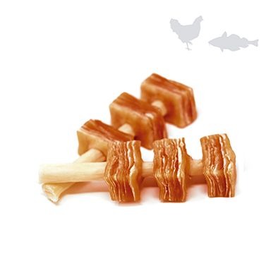 Lollipops Biozoo de pollo y bacalao 500 g · snack para perros y gatos