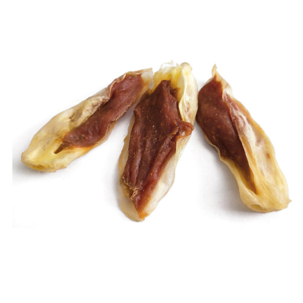 Oreja de conejo con pollo Biozoo 500 g · snack para perros y gatos