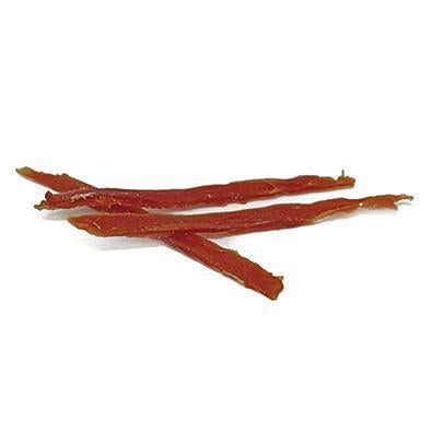 Tiras de Pato Biozoo 500 g · snack de premio para perros y gatos