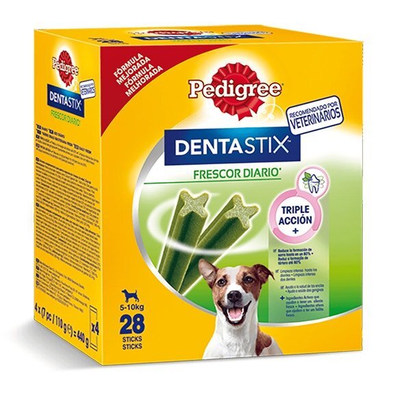 Pedigree Dentastix Multipack Pequeño 28 uds (440 g) · snack dental para perros