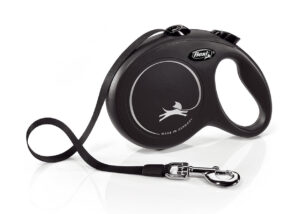 Flexi New Classic Cinta Negra S 5 m · correa extensible para perros pequeños
