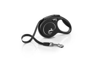 Flexi New Classic Cinta Negra XS 3 m · correa extensible para perros y gatos hasta 12 kg