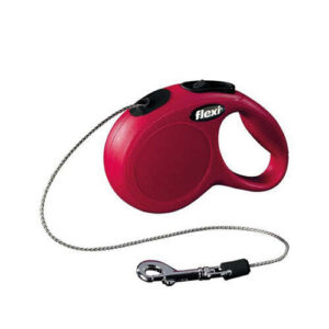 Correa extensible Flexi New Classic cordón rojo XS 3 m · perros pequeños de hasta 12 kg