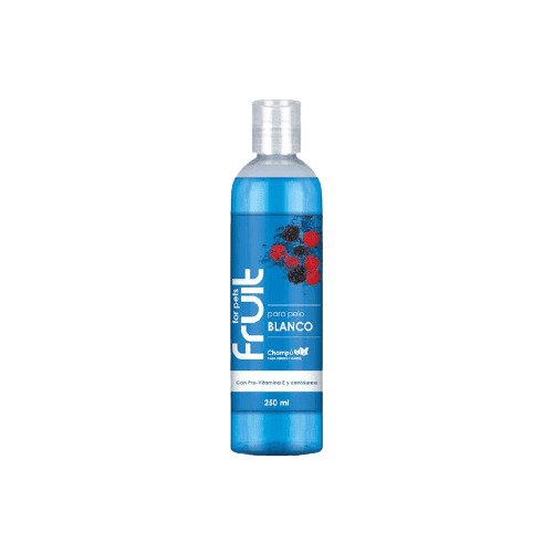 Fruit for Pets Champú pelo blanco 250 ml · realza reflejos en pelaje claro y gris