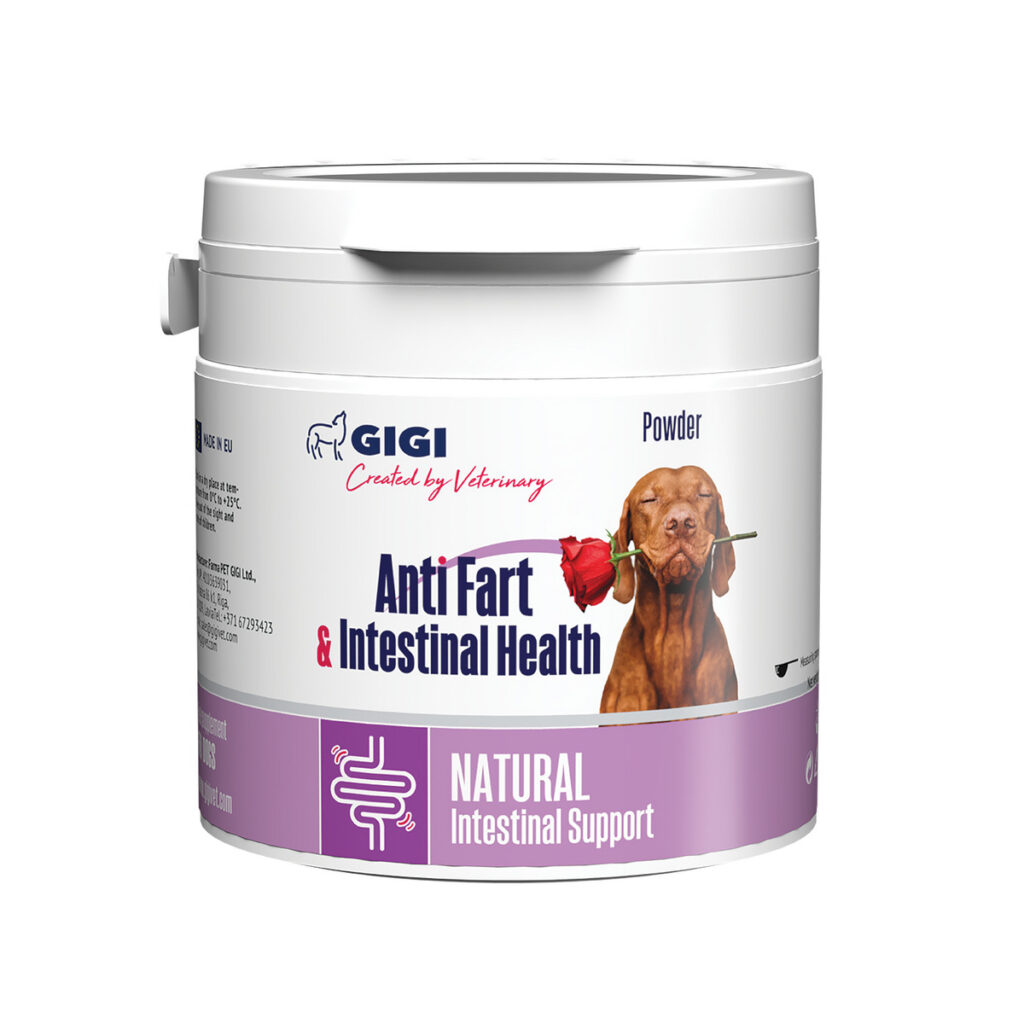 Gigi Suplemento Anti Fart & Intestinal Support 117 g · apoyo intestinal para perros y gatos