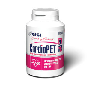 Gigi Suplemento Cardiopet 90 tabletas · apoyo cardiaco con taurina y coenzima Q10 para perros y gatos