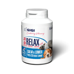 Gigi Suplemento Da Ba Relax Plus 90 tabletas · relajante con valeriana y agripalma para perros y gatos