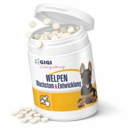 Gigi Suplemento Puppy Growth & Support 30 tabletas · crecimiento y soporte para cachorros