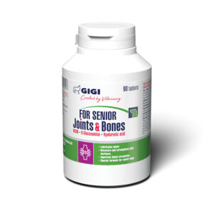 Gigi Suplemento Senior Joints & Bones 90 tabletas · articulaciones y huesos para mascotas senior