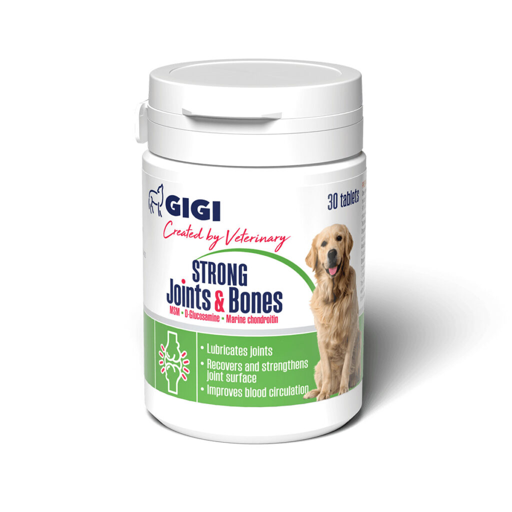 GIGI Strong Joints & Bones 30 comprimidos · suplemento para articulaciones y huesos de perros y gatos