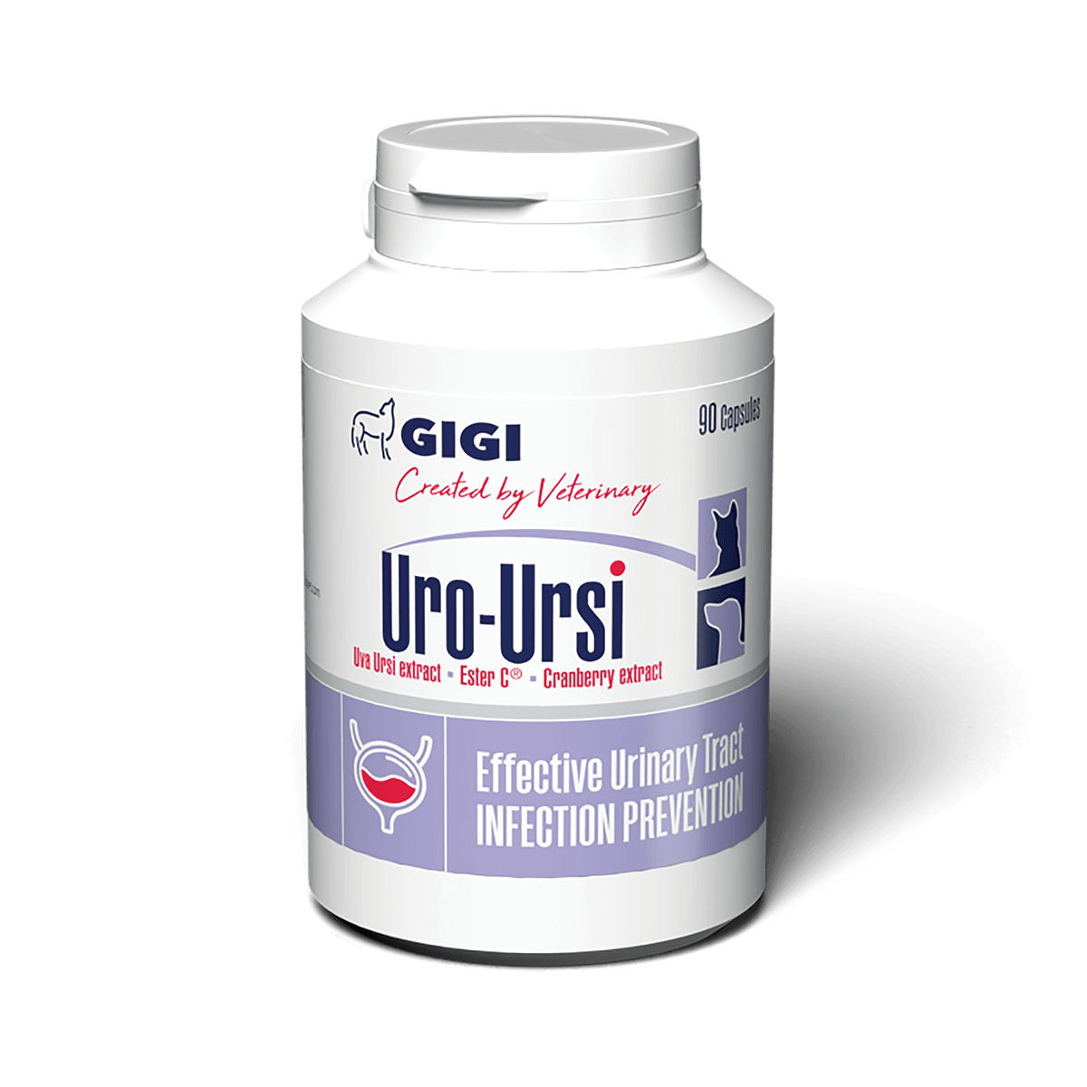 GIGI Uro-Ursi 90 comprimidos · suplemento para el bienestar urinario de perros y gatos