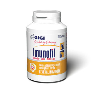 GIGI Imunofil 60 cápsulas · suplemento inmunológico para perros y gatos