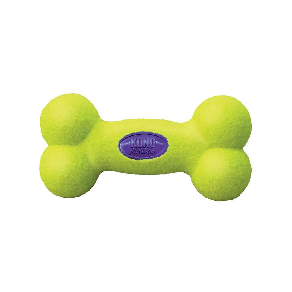 KONG AirDog Squeaker Bone Mediano · juguete con forma de hueso y chirriador para perros medianos