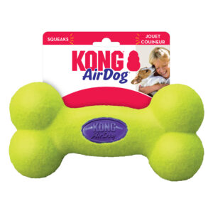 KONG AirDog Squeaker Bone Pequeño · juguete con forma de hueso y chirriador para perros pequeños