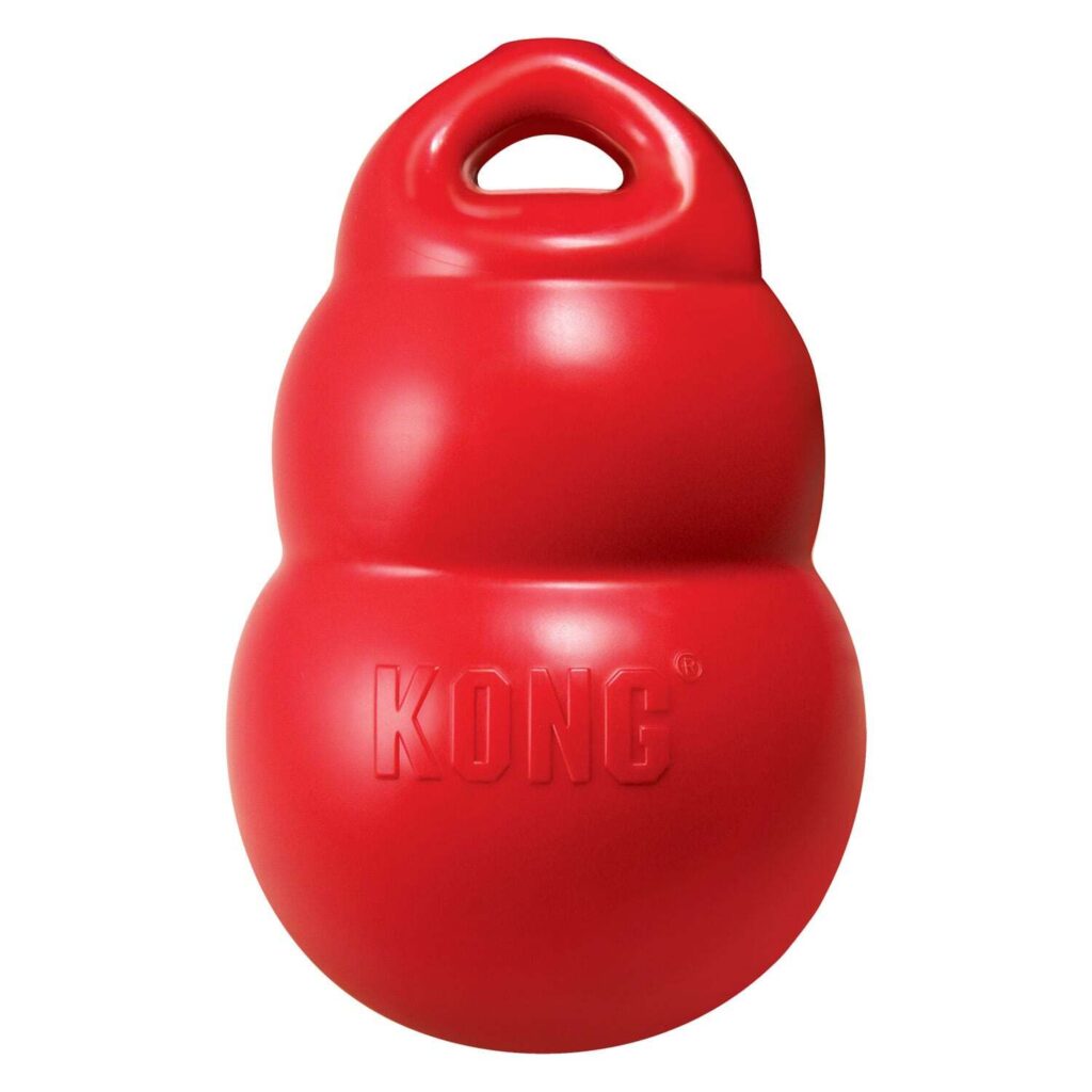 KONG Bounzer Grande · juguete flexible y reboteador con asa para perros
