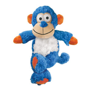 Peluche KONG Cross Knots Mono con cuerda anudada y chirriador para perros
