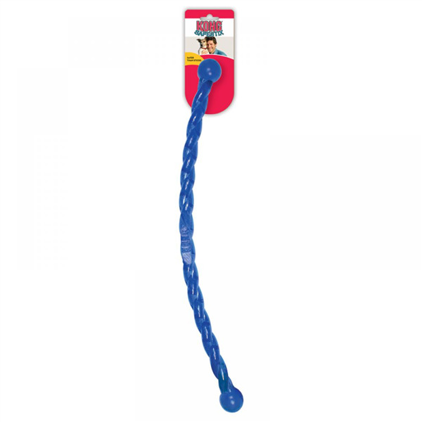 Juguete KONG Safestix Small de 30 cm, vara flexible para lanzar, recoger y tirar