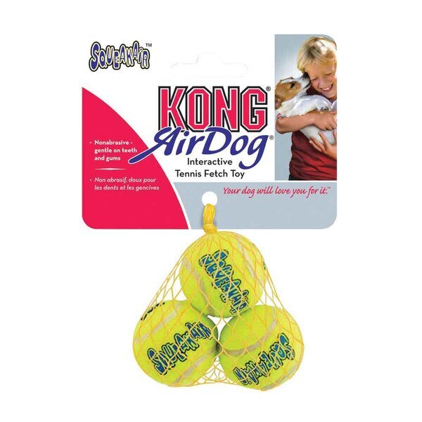 Pelotas Kong Squeaker Tennis Ball Xsmall (pack de 3) · juguete para perros