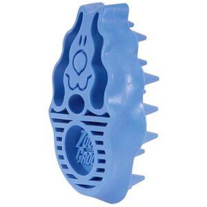 Kong Zoom Groom para perros azul · cepillo para eliminar el pelo suelto