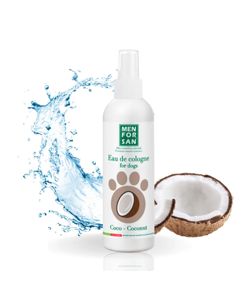 Agua de colonia coco Menforsan · 125 ml para perros