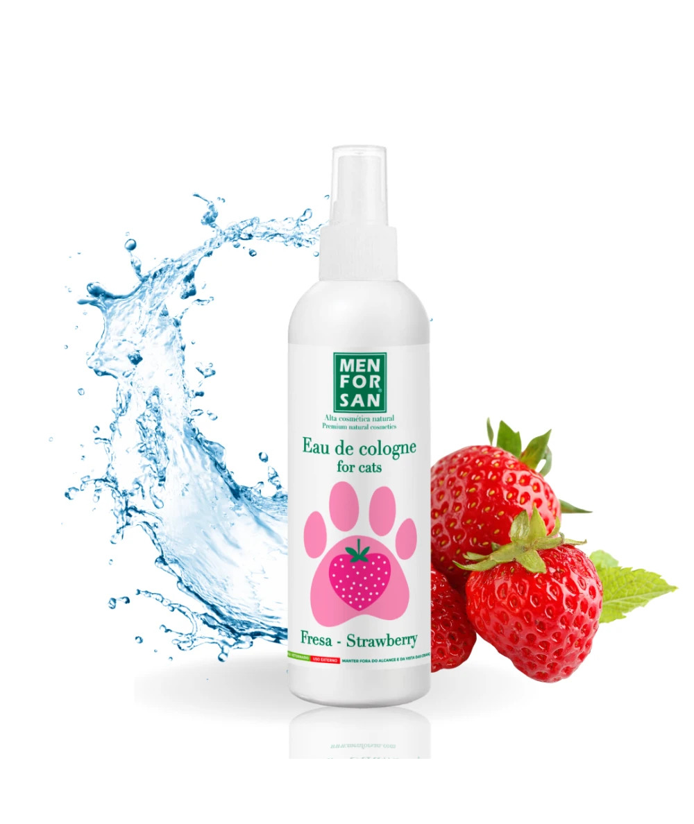 Agua de colonia fresa Menforsan · 125 ml para gatos