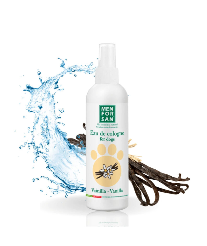Agua de colonia vainilla Menforsan · 125 ml para perros