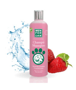 Menforsan Champú acondicionador antinudos 300 ml · pelo largo y rizado de perros