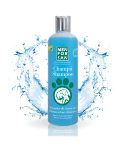 Menforsan Champú eliminador de olores con talco 300 ml · perros