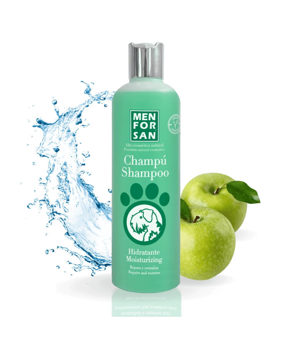 Menforsan Champú hidratante con manzana verde 300 ml · perros y gatos