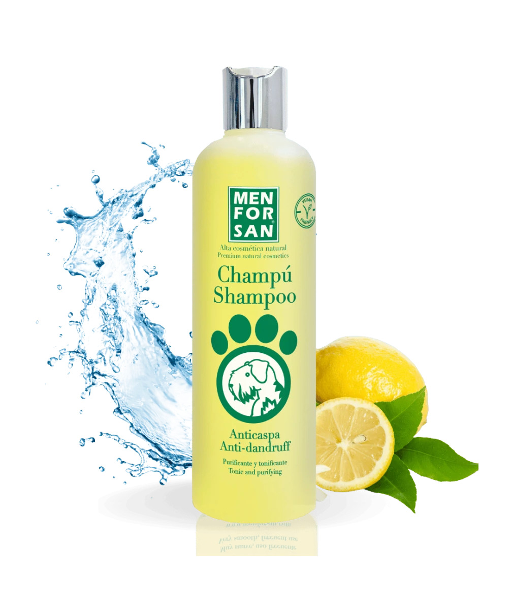 Menforsan Champú natural anticaspa con limón 300 ml · perros y gatos