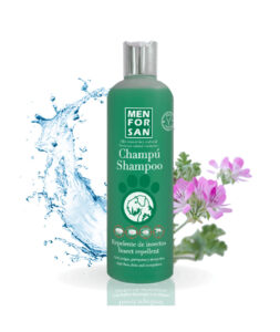 Menforsan Champú antiparasitario repelente con citronela 300 ml · perros